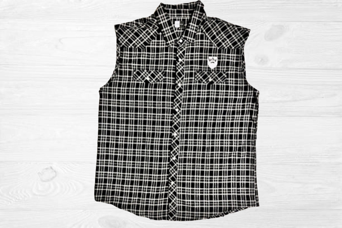 Flannel Bearded Black & White