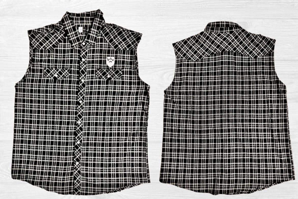Flannel Bearded Black & White